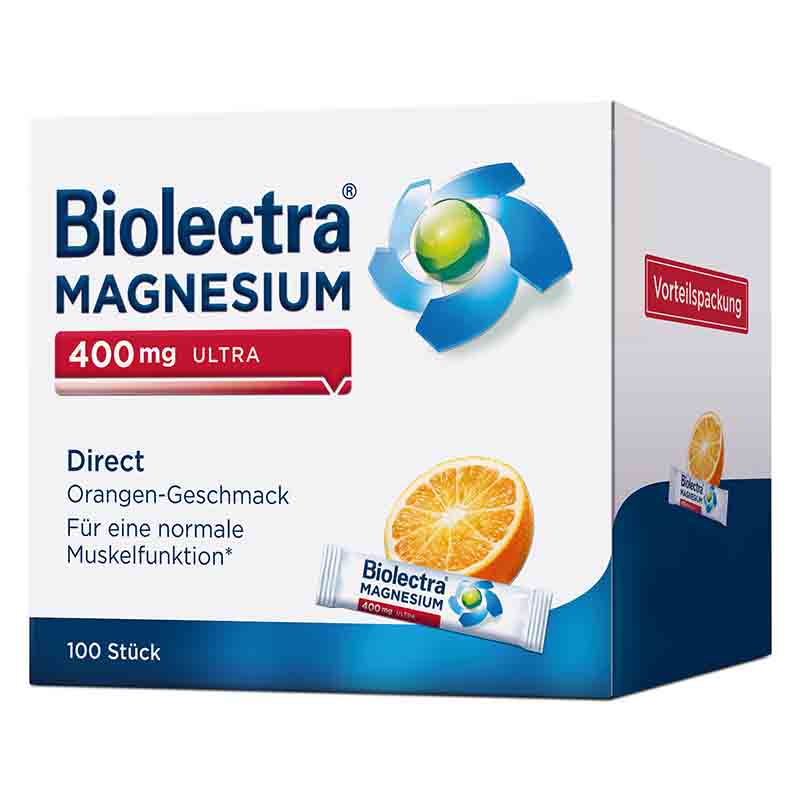 Biolectra MAGNESIUM 400 mg ULTRA Direct Orange 100 St Pellets