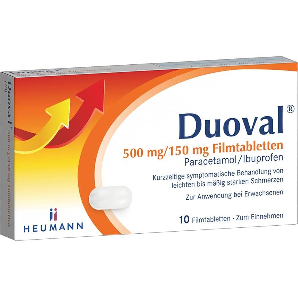Duoval 500 mg /150 mg 10 St Filmtabletten