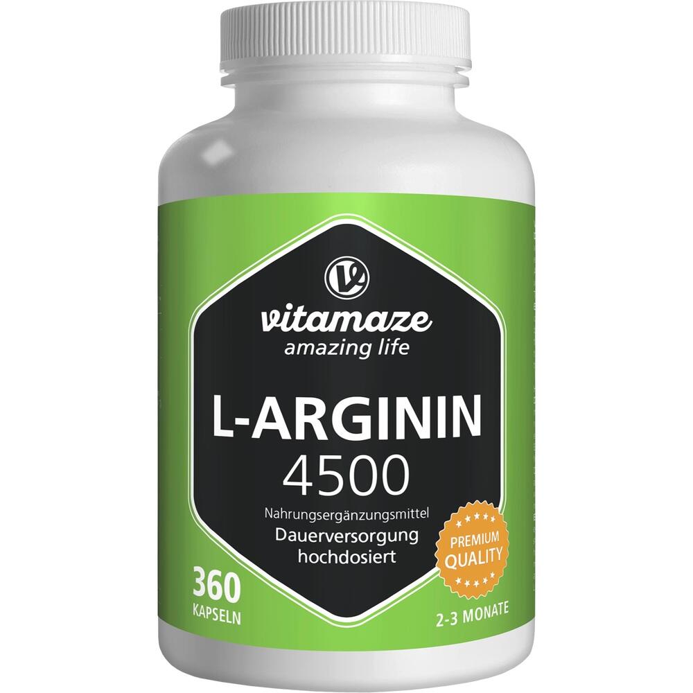 vitamaze L-ARGININ 4.500 mg  360 St Kapseln