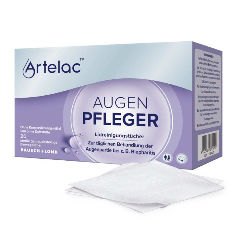 Artelac AUGEN PFLEGER 20 St Tücher