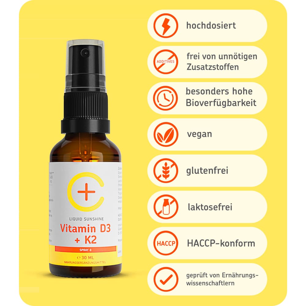 cerascreen Vital LIQUID SUNSHINE Vitamin D + K2 Spray 30 ml Spray cerascreen Vital LIQUID SUNSHINE Vitamin D + K2 Spray 30 ml Spray