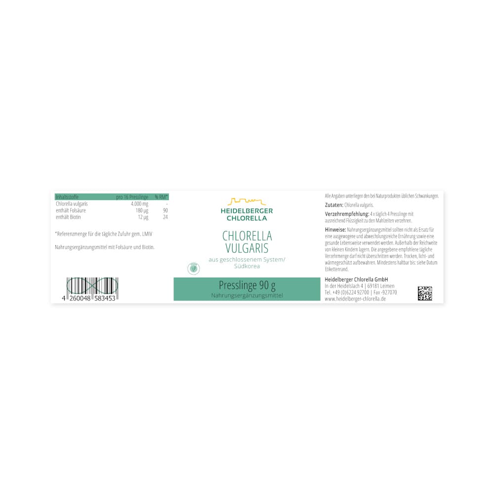 CHLORELLA VULGARIS 360 St Presslinge