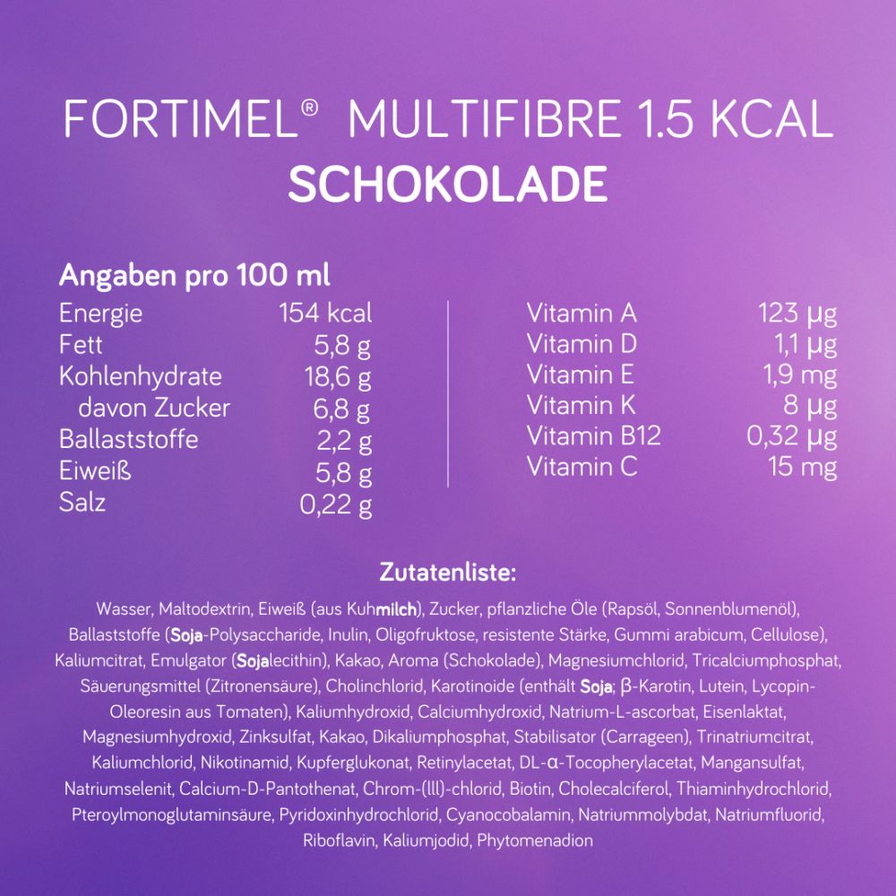 Fortimel Multifibre 1.5 kcal Mischkarton 32X200 ml Flüssigkeit Fortimel Multifibre 1.5 kcal Mischkarton 32X200 ml Flüssigkeit