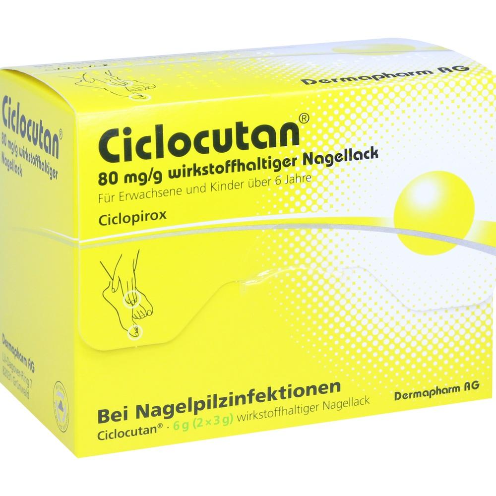 Ciclocutan 80mg/g 6 g Wirkstoffhaltiger Nagellack