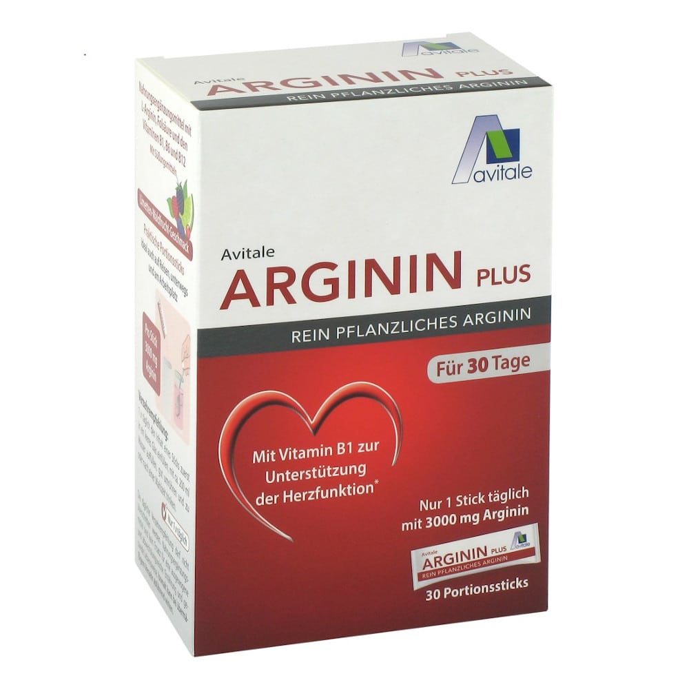 Avitale ARGININ Plus mit Vitamin B1 30X5.9 g Pulver
