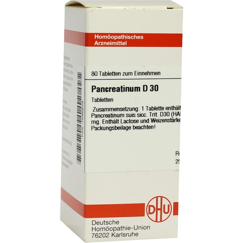 PANCREATINUM SUIS D 30 Tabletten 80 St Tabletten