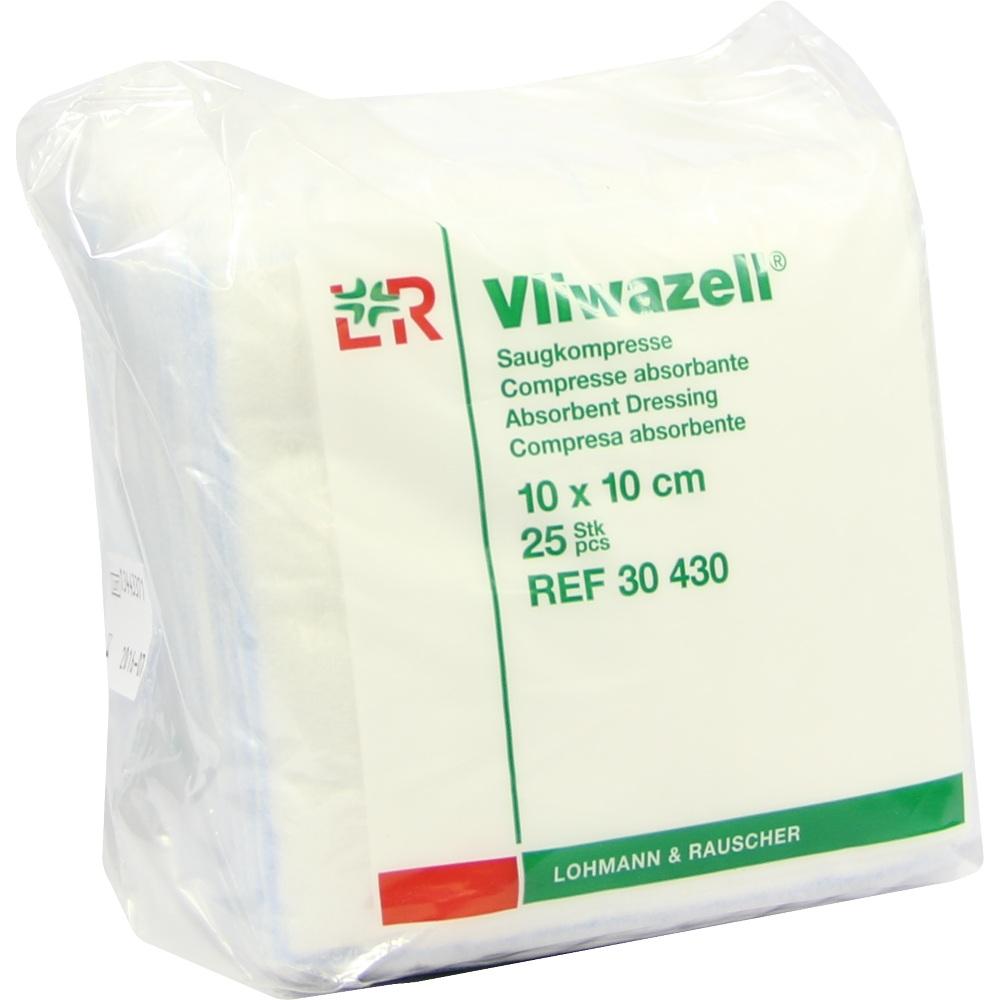 VLIWAZELL Saugkompressen 10x10 cm unsteril 25 St Kompressen