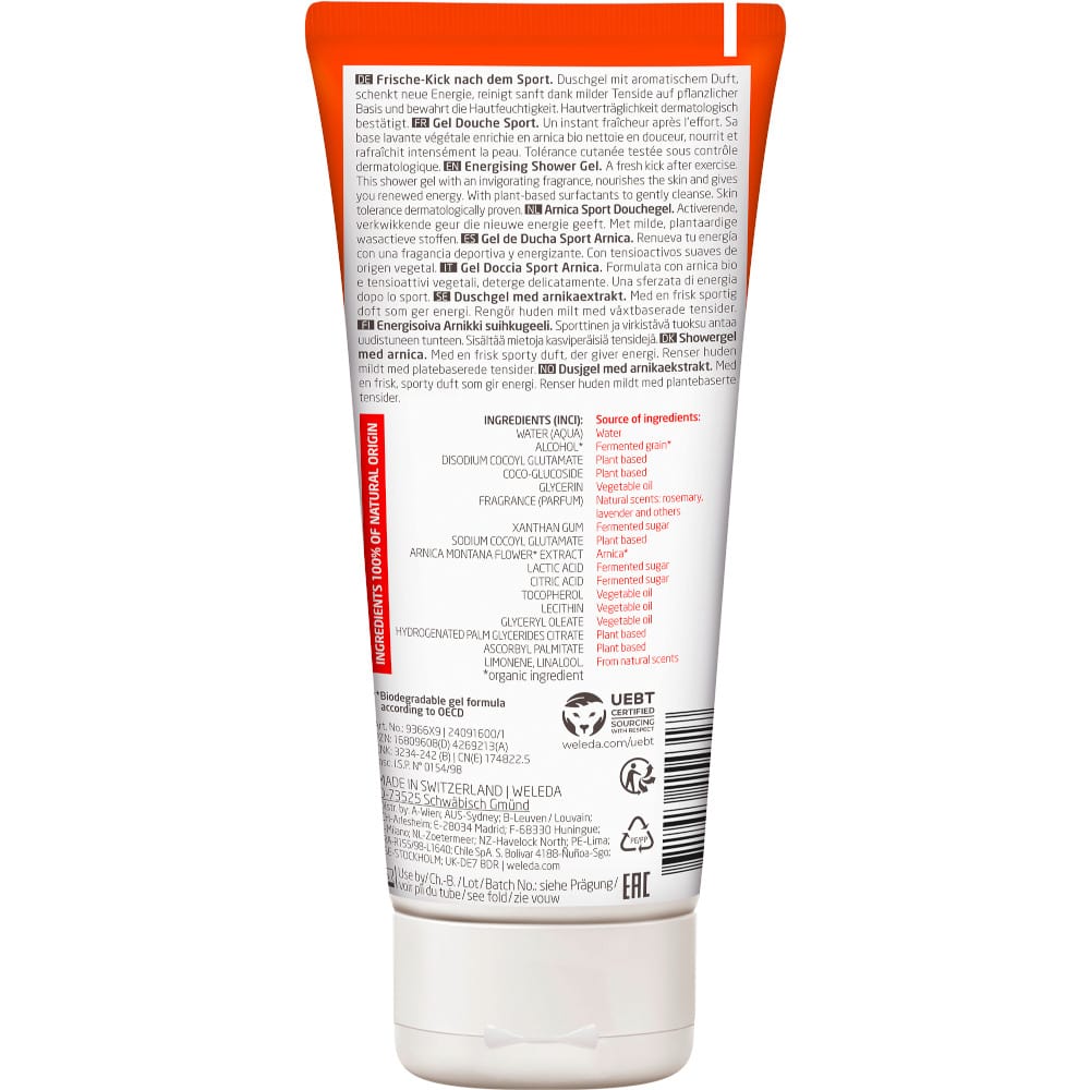 WELEDA SPORT Frische-Kick-Duschgel Arnika 200 ml Duschgel
