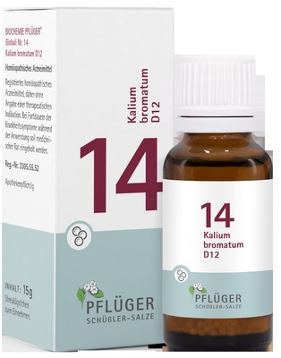 Schüßler-Salz Nr. 14 Kalium bromatum D12 15 g Globuli