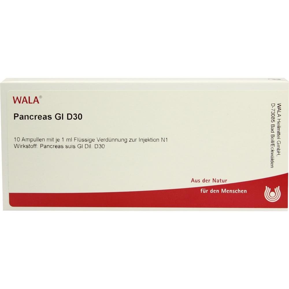 WALA Pancreas Gl D30 Ampullen 10X1 ml Ampullen