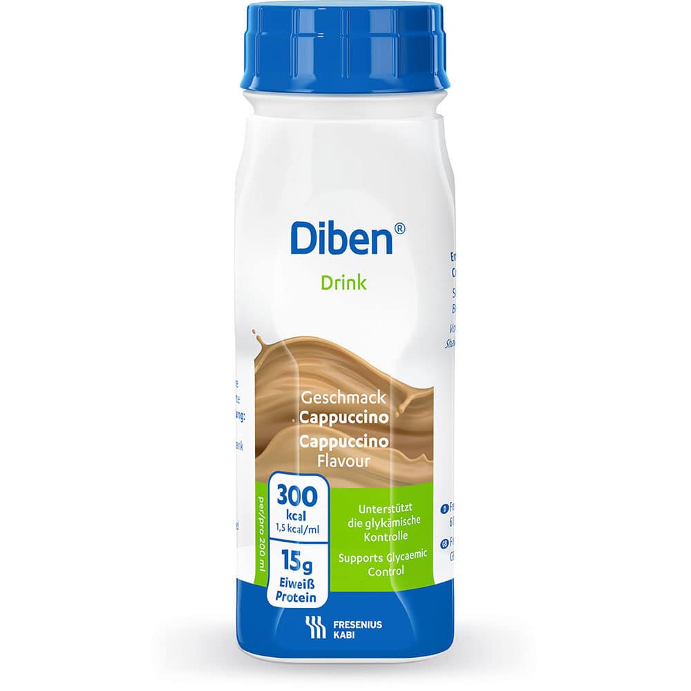Diben DRINK Trinknahrung Cappuccino 4X200 ml Flüssigkeit