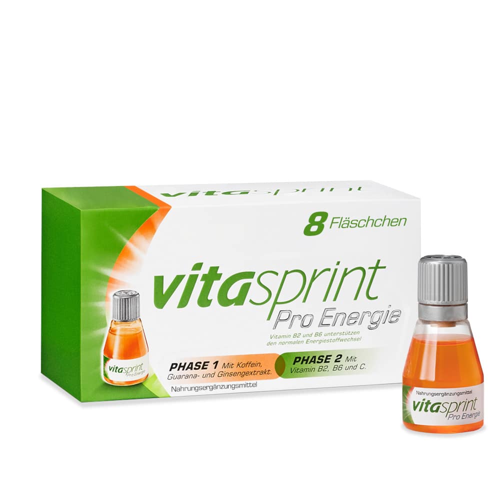 vitasprint Pro Energie Trinkfläschchen 8 St Trinkampullen