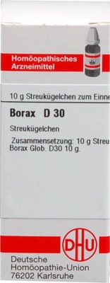 BORAX D 30 Globuli 10 g Globuli