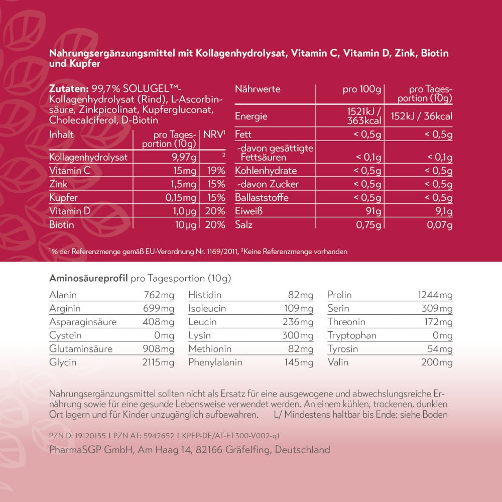 pureSGP KOLLAGEN PEPTIDE 300 g Pulver
