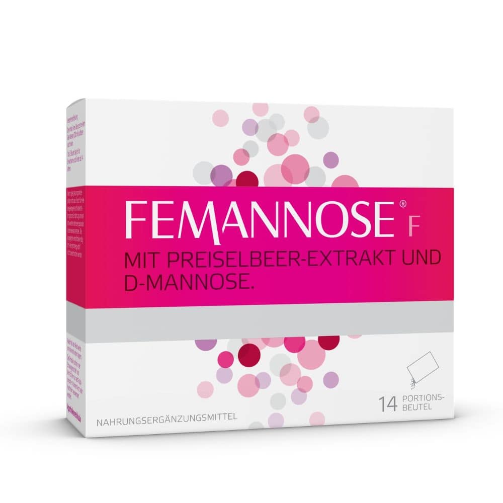 FEMMANOSE F – Trinkgranulat mit je 2000 mg D-Mannose Pulver und 100 mg Preiselbeer-Extrakt 14 St Granulat