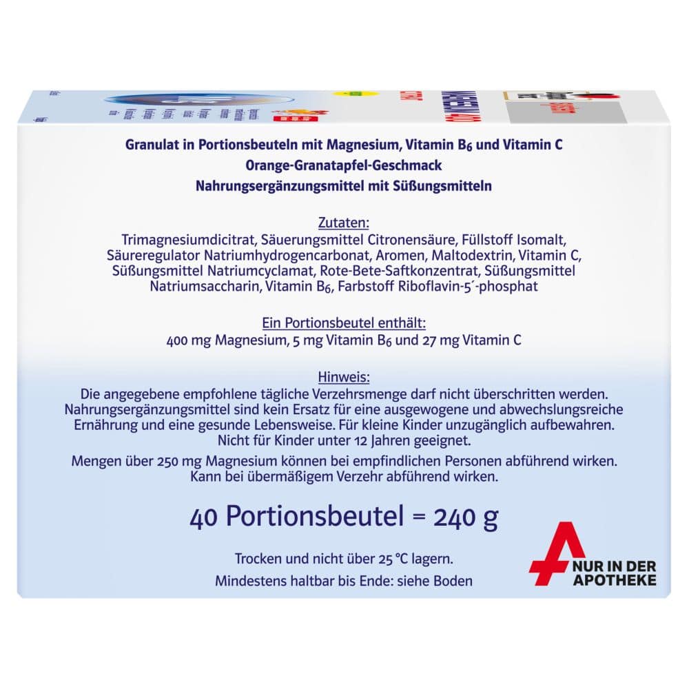 Doppelherz system MAGNESIUM 400  40 St Granulat