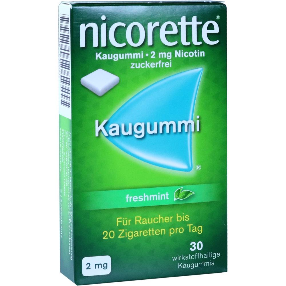 nicorette 2 mg Nikotinkaugummi freshmint für Raucher zum Aufhören