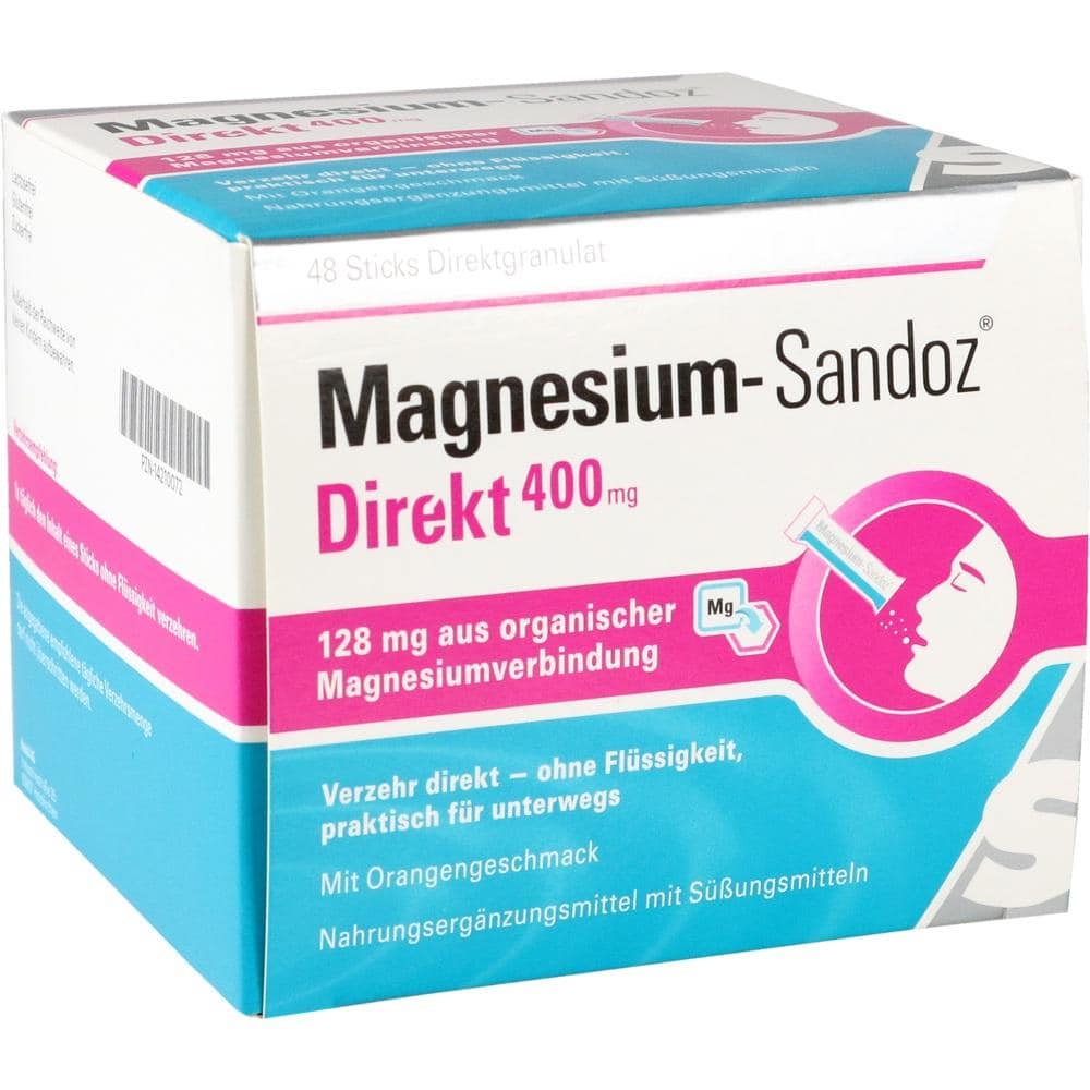 Magnesium-Sandoz Direkt 400 mg Sticks 48 St Granulat