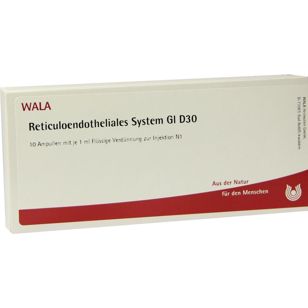 WALA Reticuloendotheliales System Gl D30 Ampullen 10X1 ml Ampullen