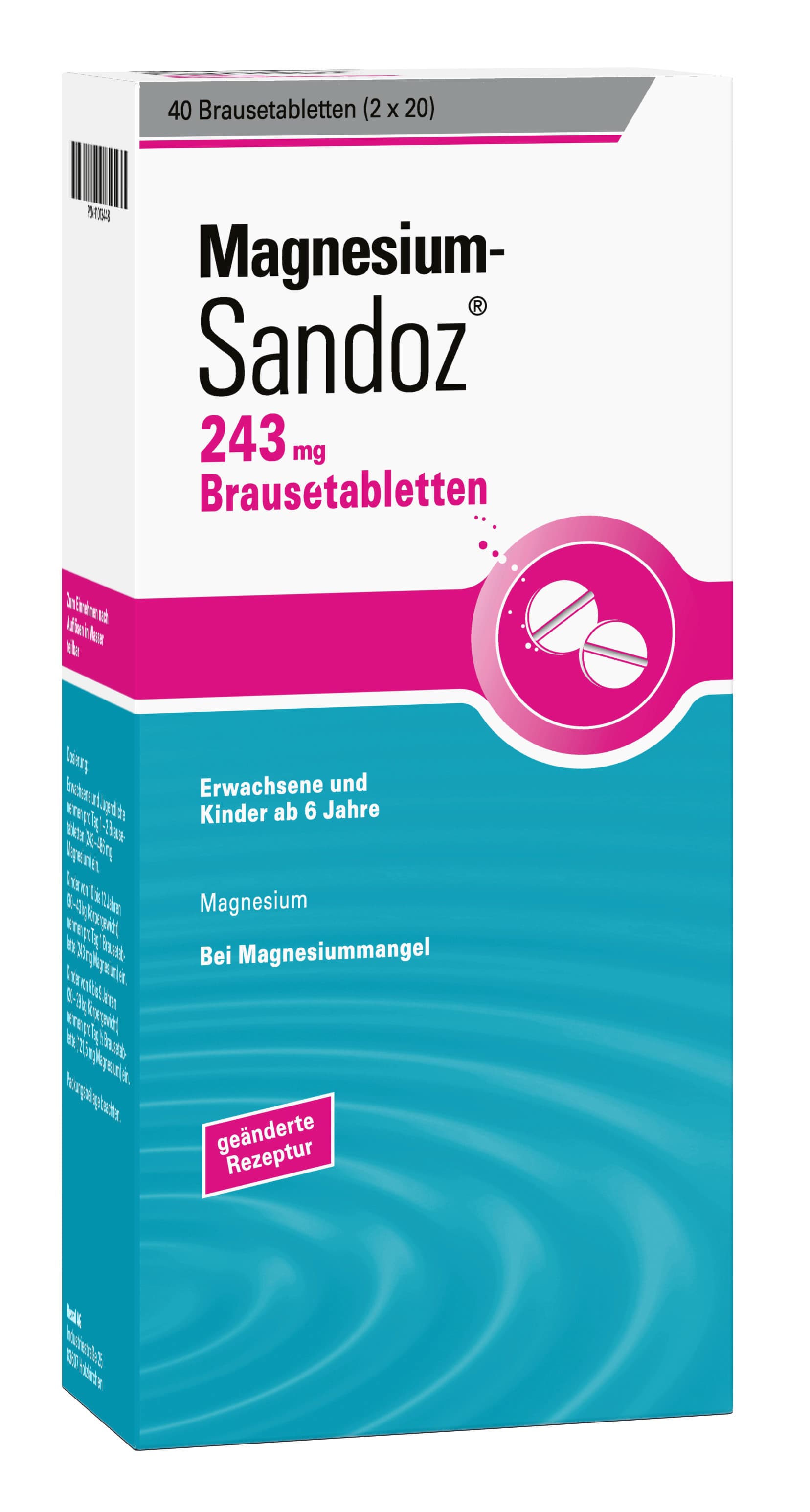 Magnesium-Sandoz 243 mg 40 St Brausetabletten