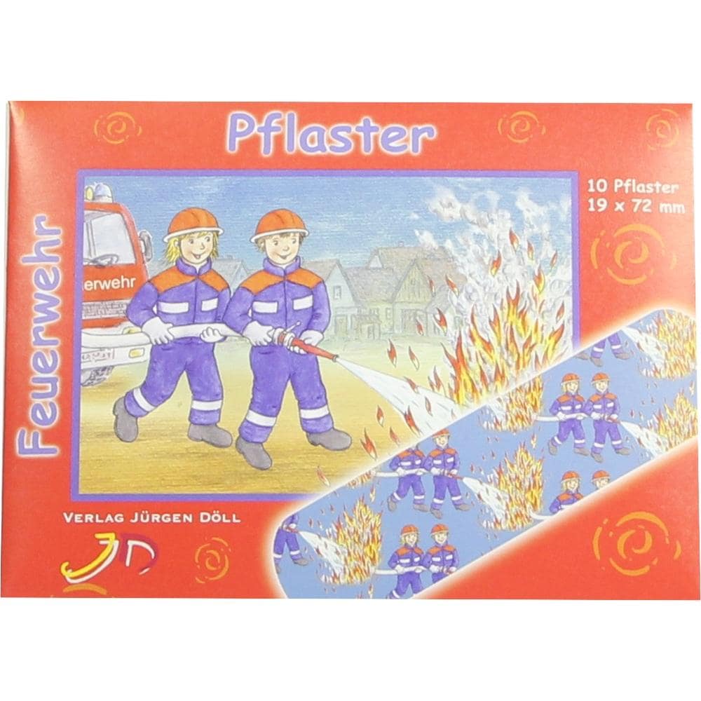 KINDERPFLASTER Feuerwehr Briefchen 10 St Pflaster