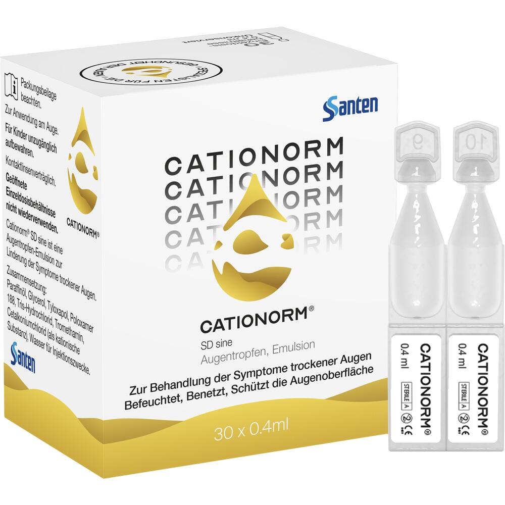 CATIONORM SD sine Augentropfen 30X0.4 ml Einzeldosispipetten