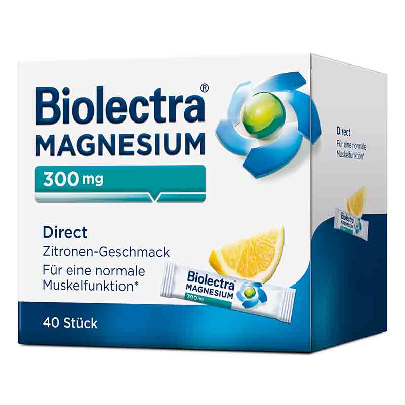 Biolectra MAGNESIUM 300mg Direct Zitrone 40 St Pellets