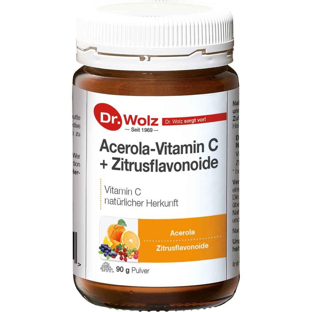 Dr. Wolz Acerola-Vitamin C + Zitrusflavonoide 90 g Pulver