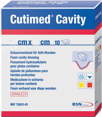 CUTIMED Cavity Schaumverb.5x6 cm nicht haftend 10 St Kompressen