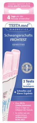 TESTAMED Schwangerschaftstest 2er 1 Packung Test