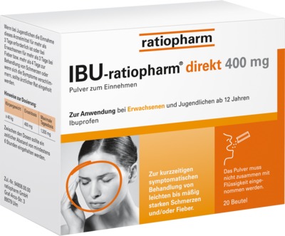 IBU-ratiopharm direkt 400 mg  20 St Pulver