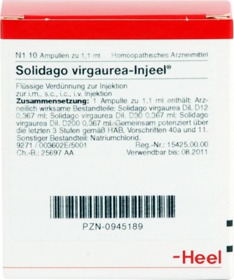 SOLIDAGO VIRGAUREA INJEEL Ampullen 10 St Ampullen