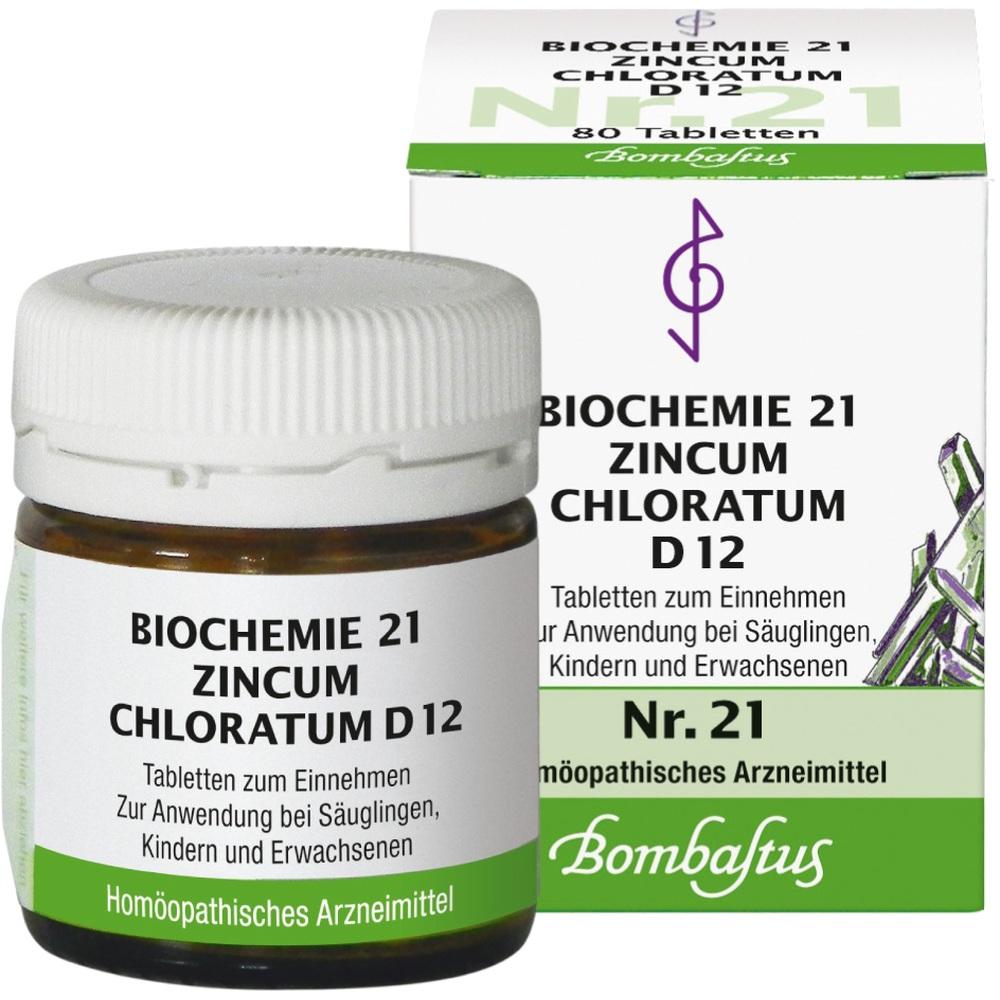 BIOCHEMIE 21 Zincum chloratum D 12 Tabletten 80 St Tabletten