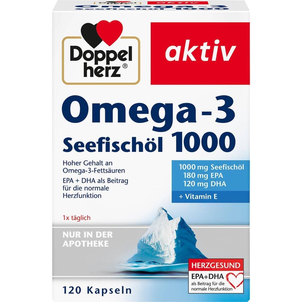 Doppelherz aktiv Omega-3 Seefischöl 1000 120 St Kapseln