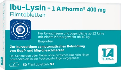 Ibu-Lysin - 1A Pharma 400 mg 50 St Filmtabletten
