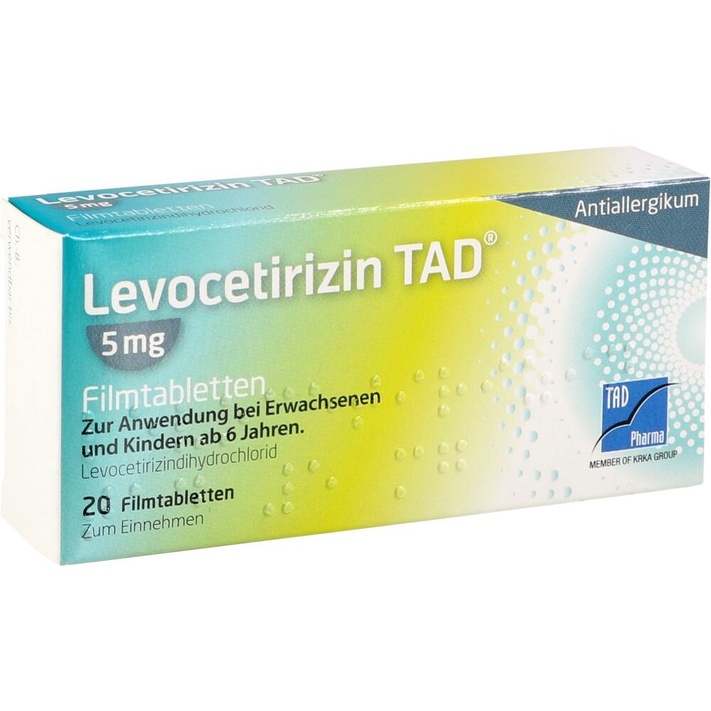 Levocetirizin TAD 5mg 20 St Filmtabletten