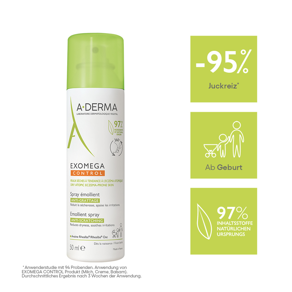 A-DERMA EXOMEGA CONTROL SPRAY RÜCKFETTEND 50 ml Spray