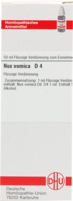 NUX VOMICA D 4 Dilution 50 ml Dilution
