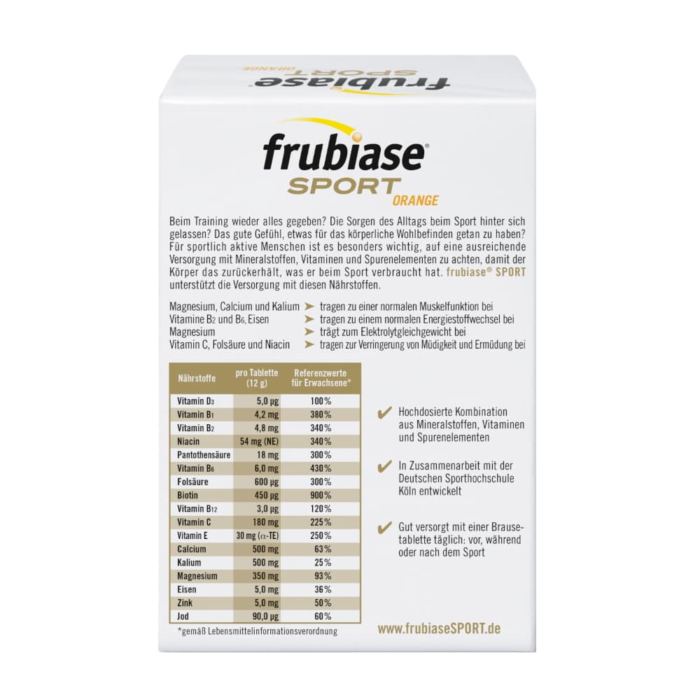 frubiase SPORT ORANGE 20 St Brausetabletten