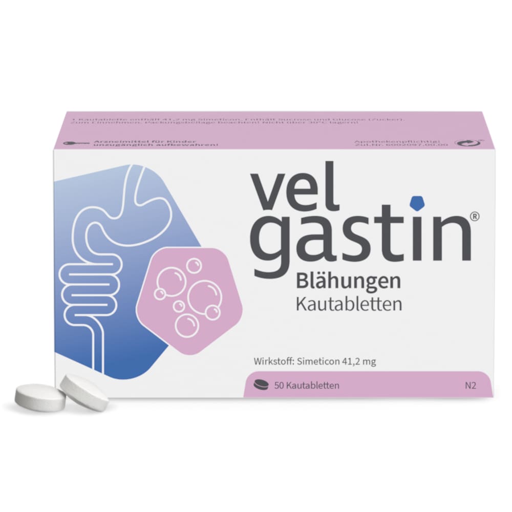 velgastin Blähungen 50 St Kautabletten