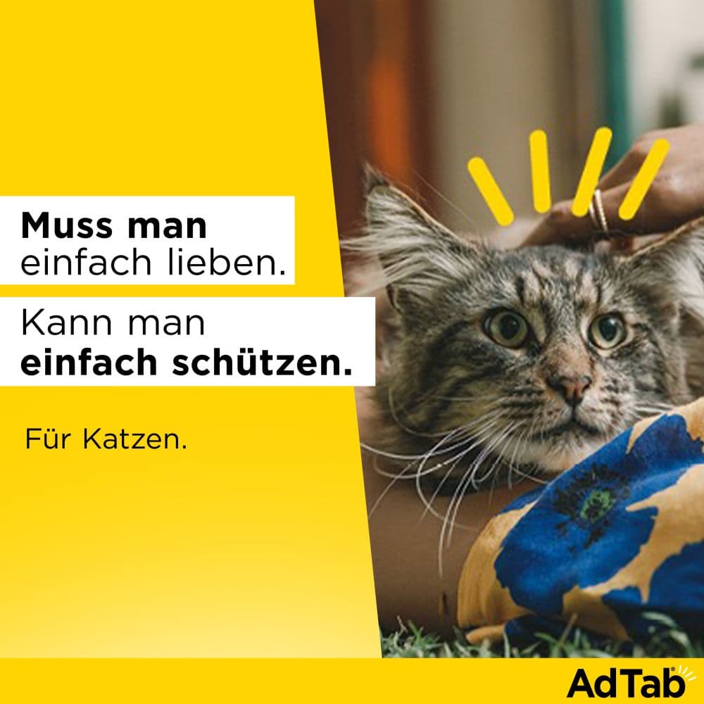 AdTab Kautabletten 48mg für Katzen 2-8 kg Elanco 3 St Kautabletten