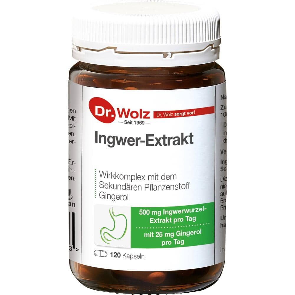 Dr. Wolz Ingwer Extrakt  120 St Kapseln