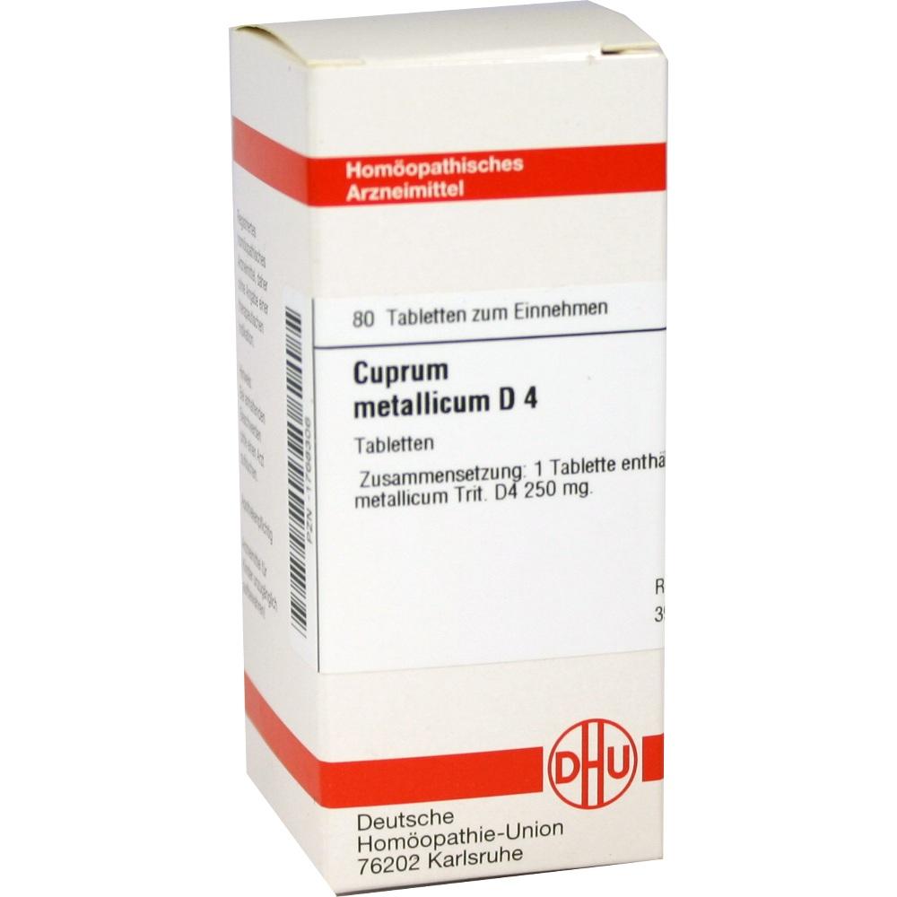 CUPRUM METALLICUM D 4 Tabletten 80 St Tabletten