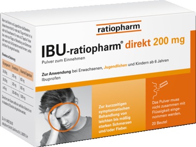 IBU-ratiopharm direkt 200 mg Pulver zum Einnehmen 20 St Pulver
