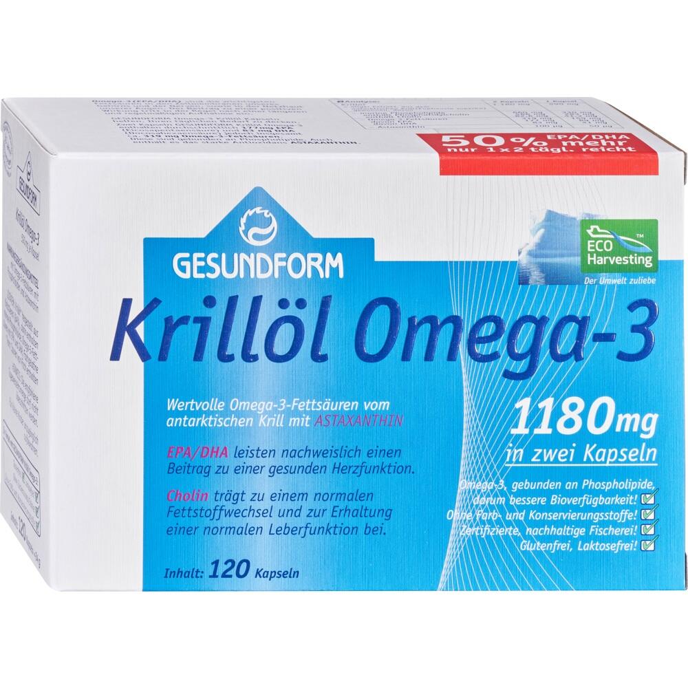 GESUNDFORM Krillöl 1180 mg Antarktis Kapseln 120 St Kapseln