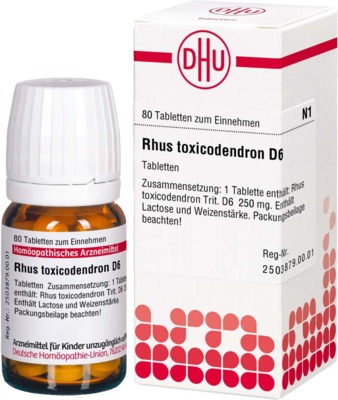 RHUS TOXICODENDRON D 6 80 St Tabletten
