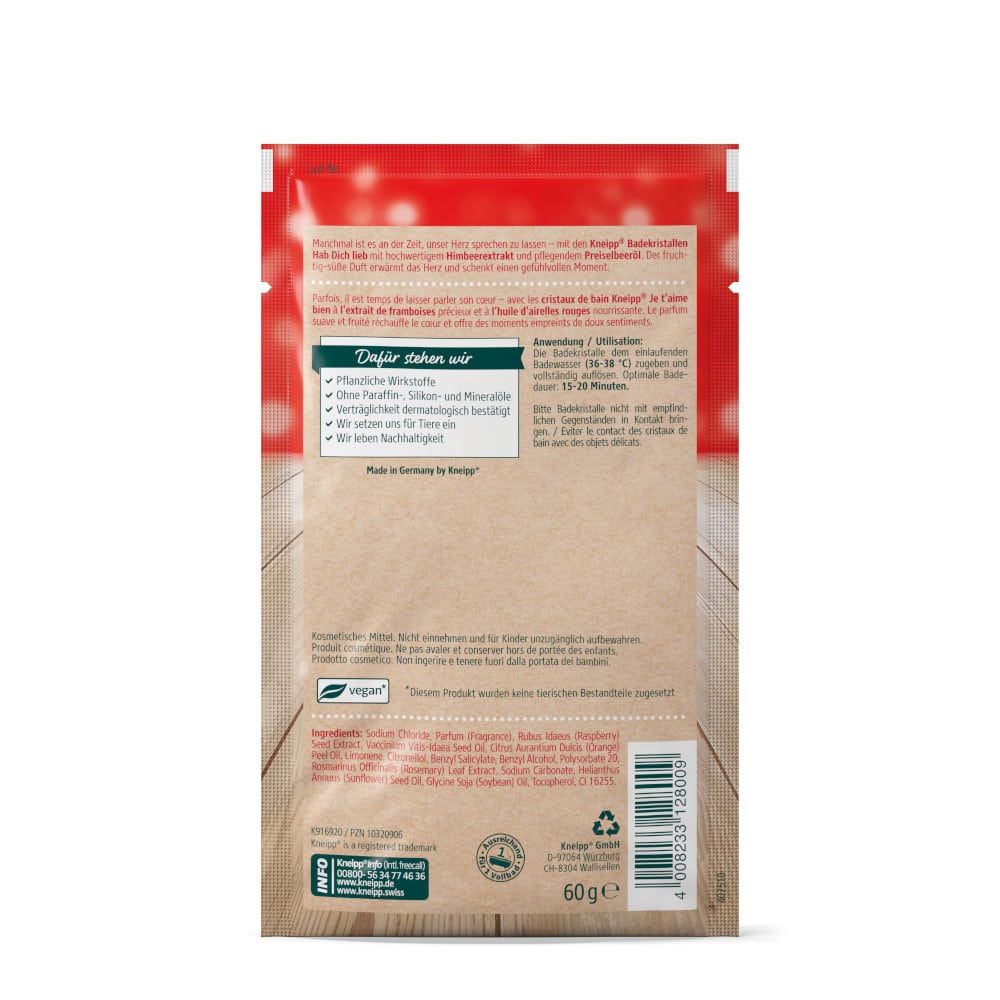 Kneipp BADEKRISTALLE Hab dich lieb 60 g Salz