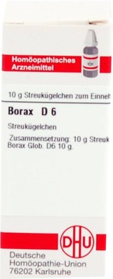 BORAX D 6 Globuli 10 g Globuli