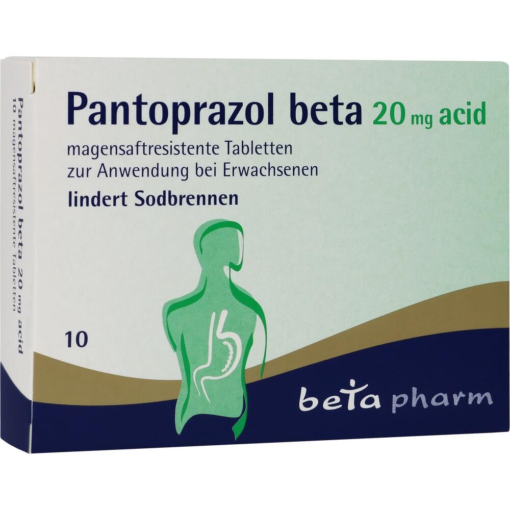 Pantoprazol beta 20 mg  acid 10 St Tabletten magensaftresistent