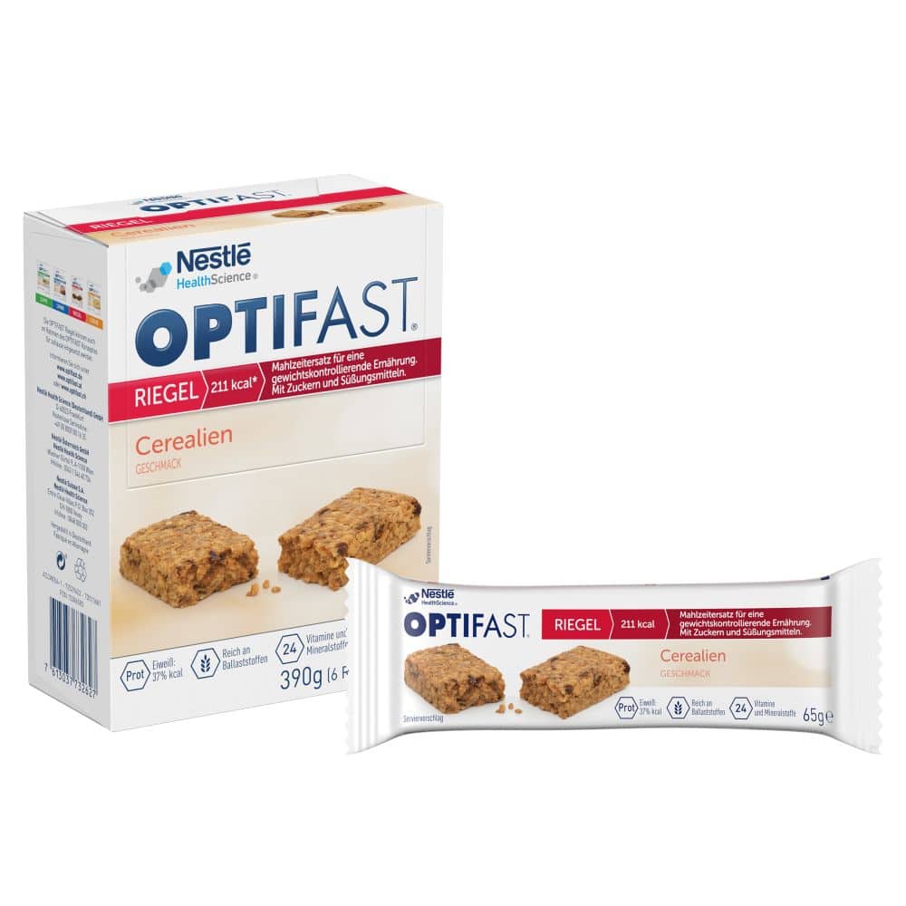 OPTIFAST RIEGEL Cerealien GESCHMACK 6X65 g